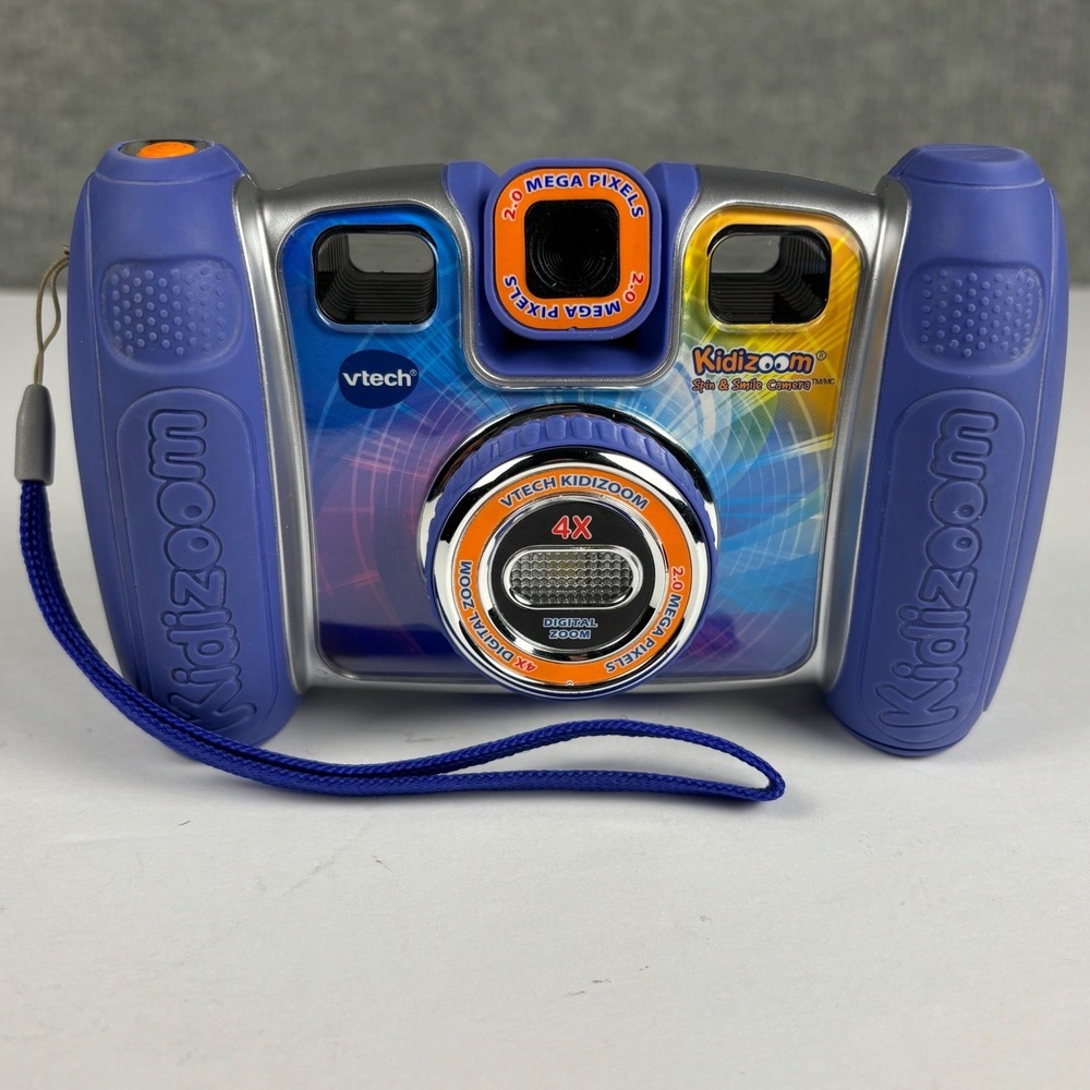 Vtech Kidizoom Spin & Smile Kids Digital Camera 2.0MP 4x Zoom Blue